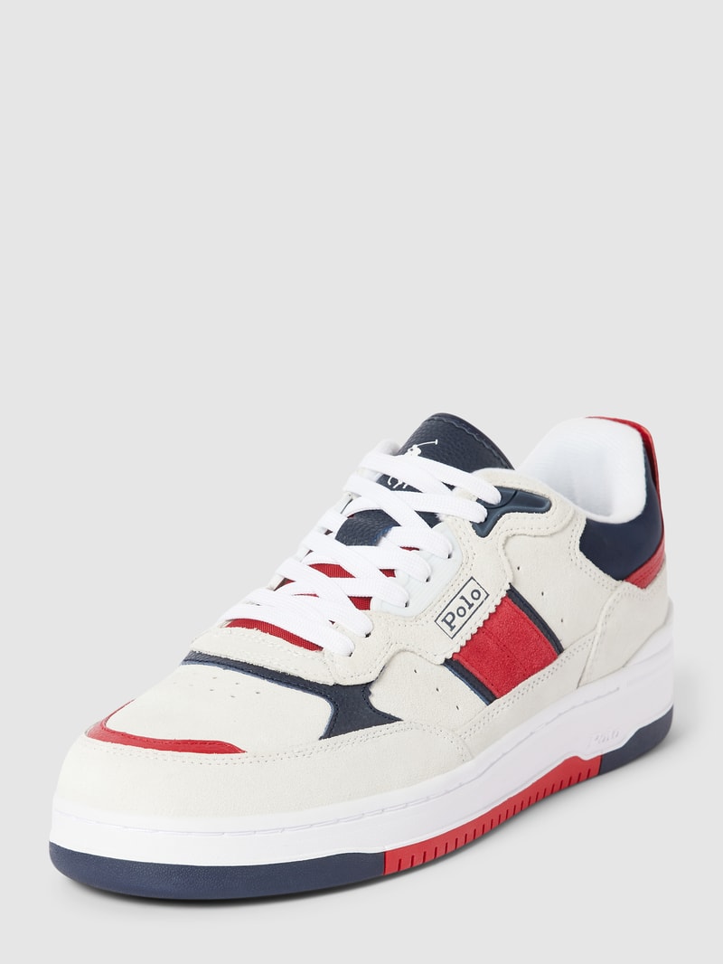 Sneaker mit Label-Details Modell 'MASTERS' in offwhite