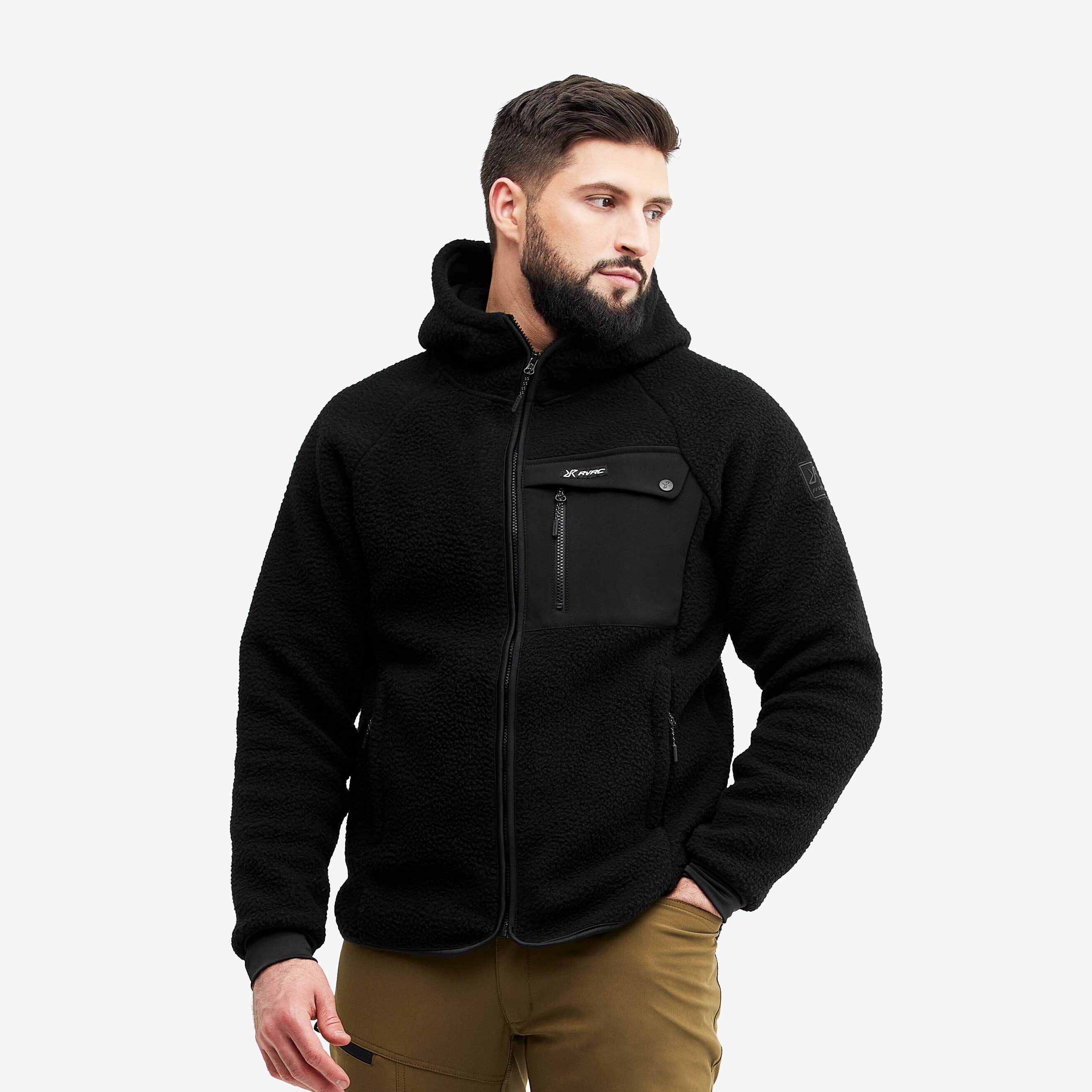 Sherpa Hoodie Homme Caviar