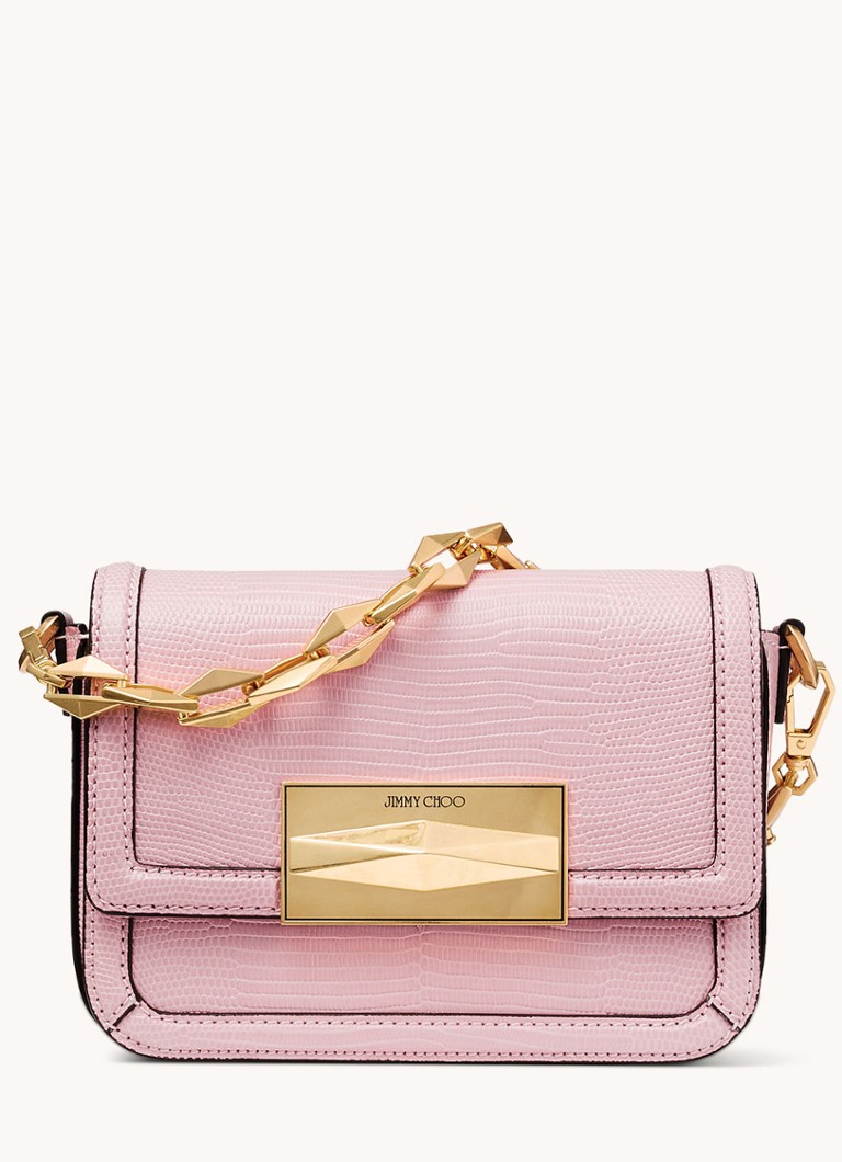 Borsa a tracolla Jimmy Choo in pelle di vitello con motivo a rombi
