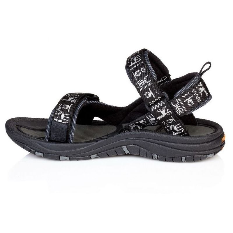 Source Gobi schwarze Herren Inka-Sandalen