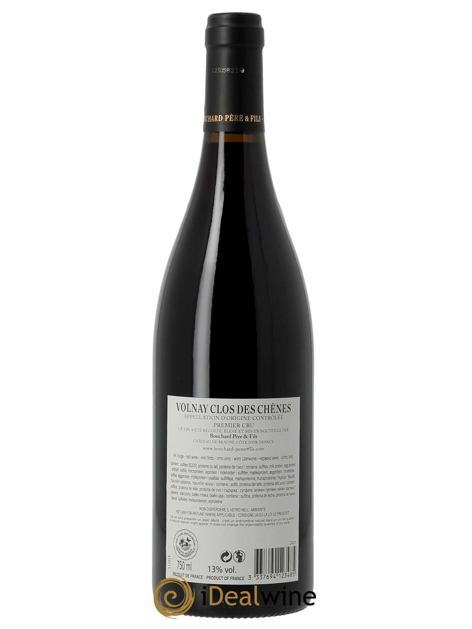 Volnay 1er Cru Clos des Chênes Bouchard Père & Fils  2021 - Lot de 1 Bouteille