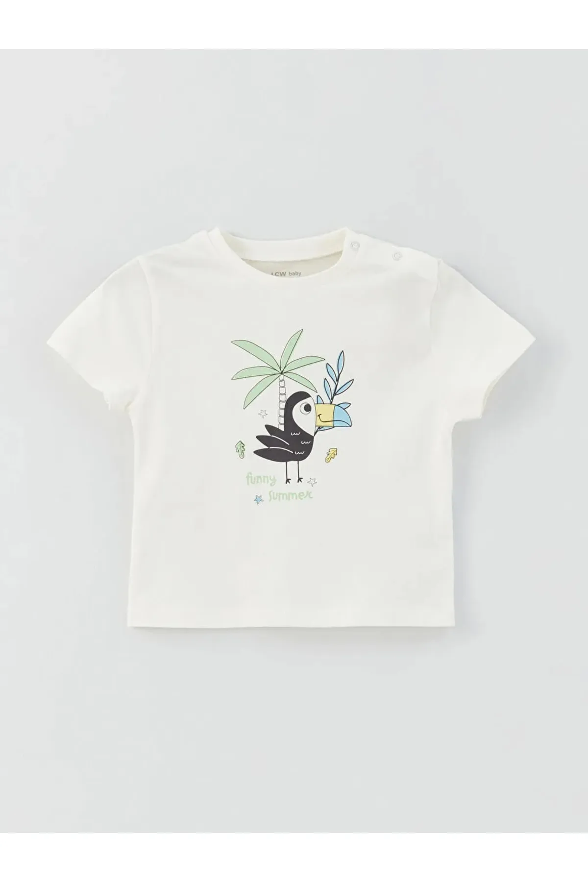 LC Waikiki  Lcw Baby Rundhals Baby Jungen T-Shirt und Shorts 2 Stück