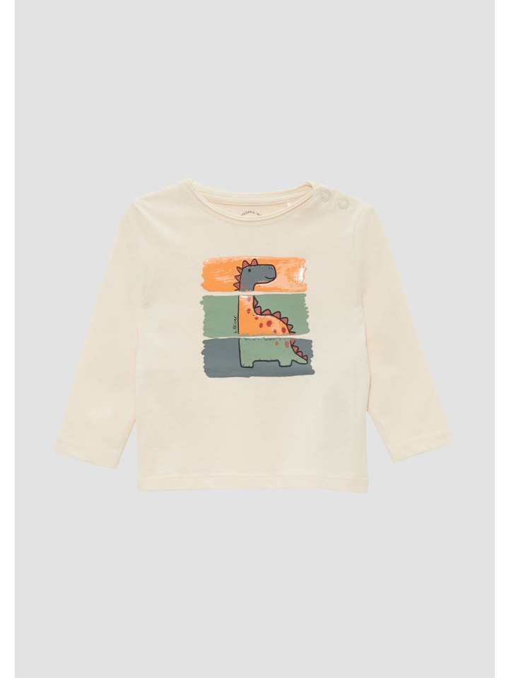 s.Oliver T-Shirt langarm in Beige günstig kaufen 50/56