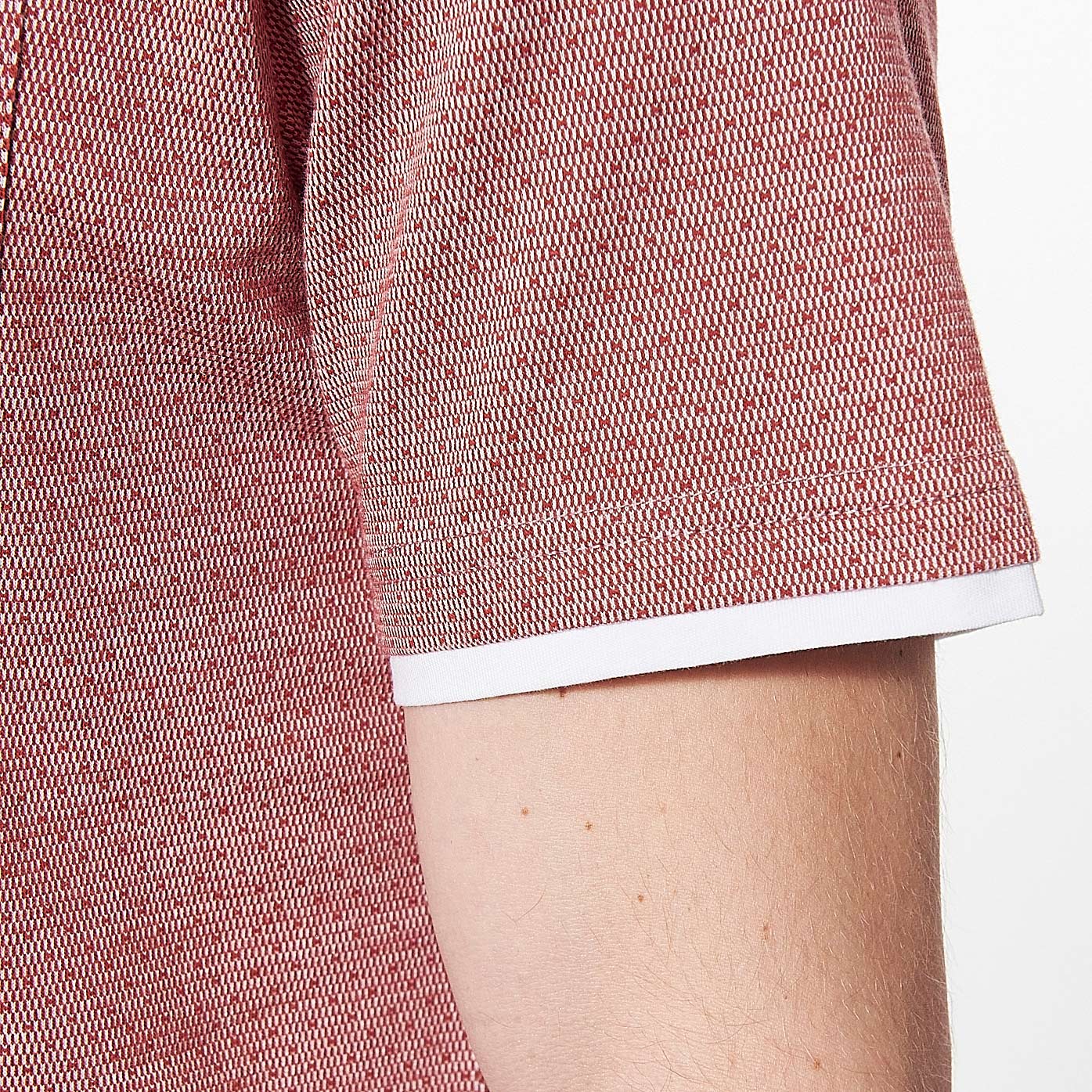 CEDE   Polo rouge Homme en 100% coton