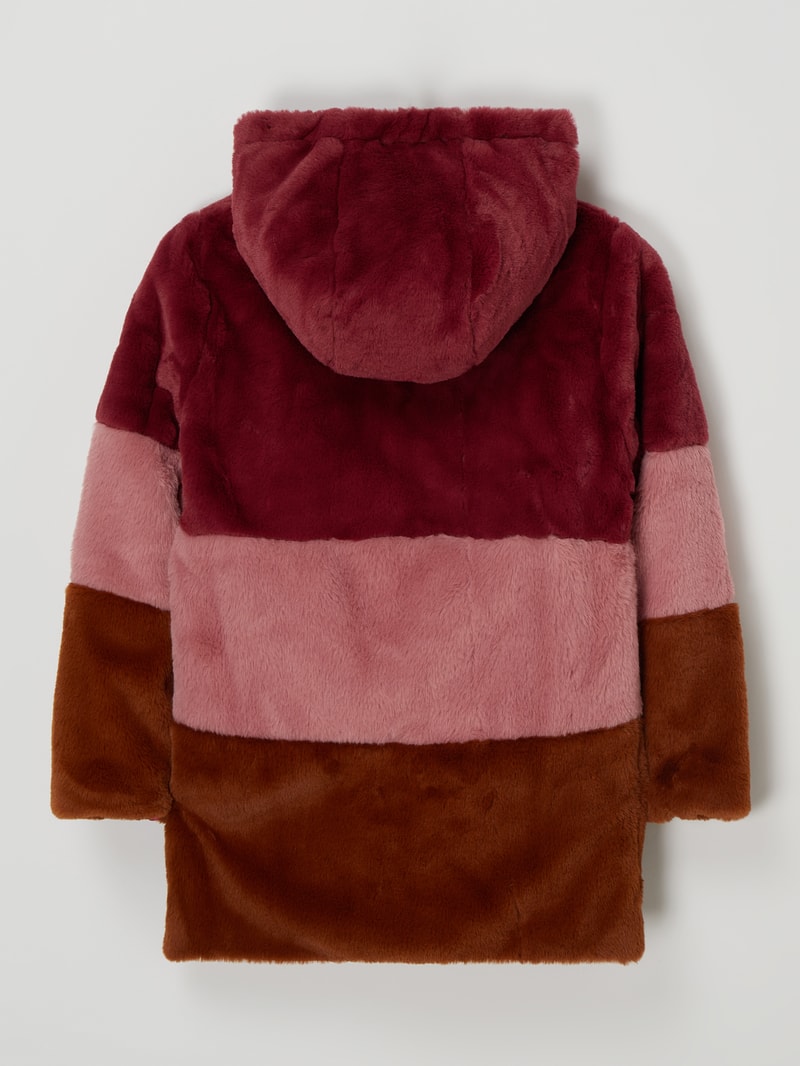 Wendejacke mit Kapuze in bordeaux rot
