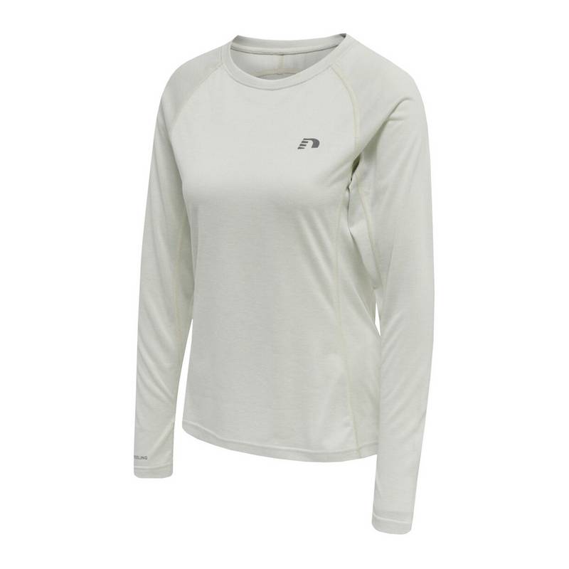 Newline Sweatshirt Running Damen Beige Funktionssweatshirt Damen