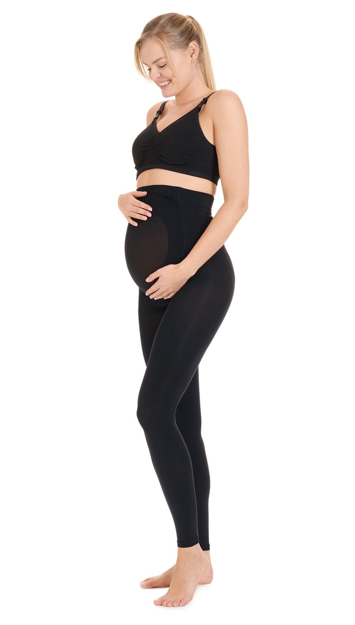 Herzmutter Umstandsleggings 80DEN Leggings - Schwangerschaftsstrumpfhose (1-tlg)