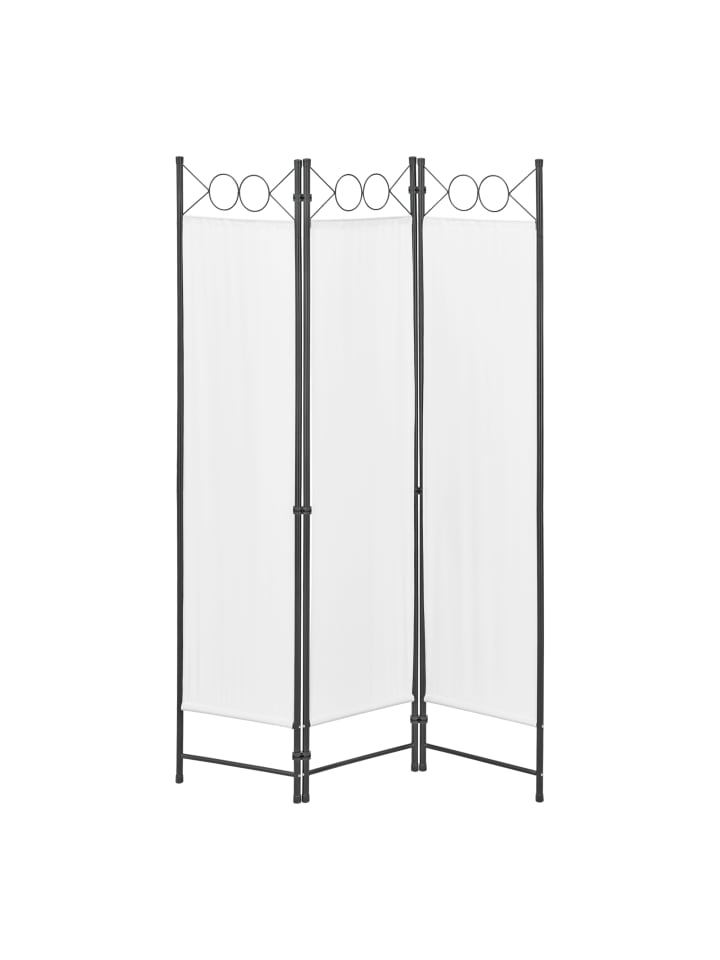 en.casa Raumteiler Saragossa 3-teilig in Beige (H)171cm (B)120cm günstig kaufen onesize