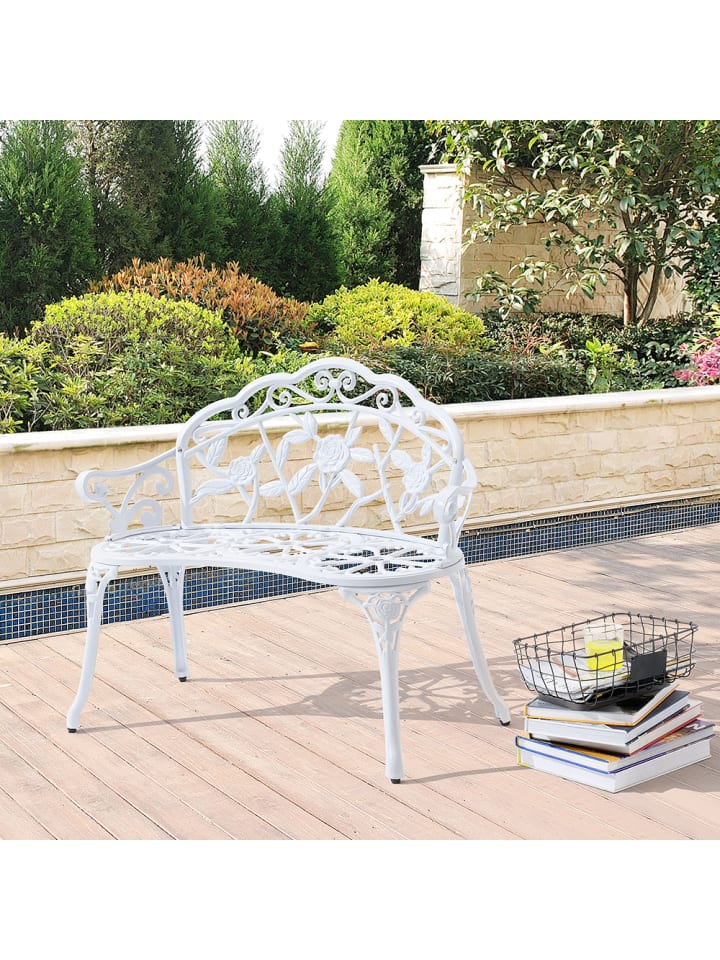 casa.pro Bank Monfalcone in Weiß (L)99cm (B)54cm (H)78cm günstig kaufen onesize