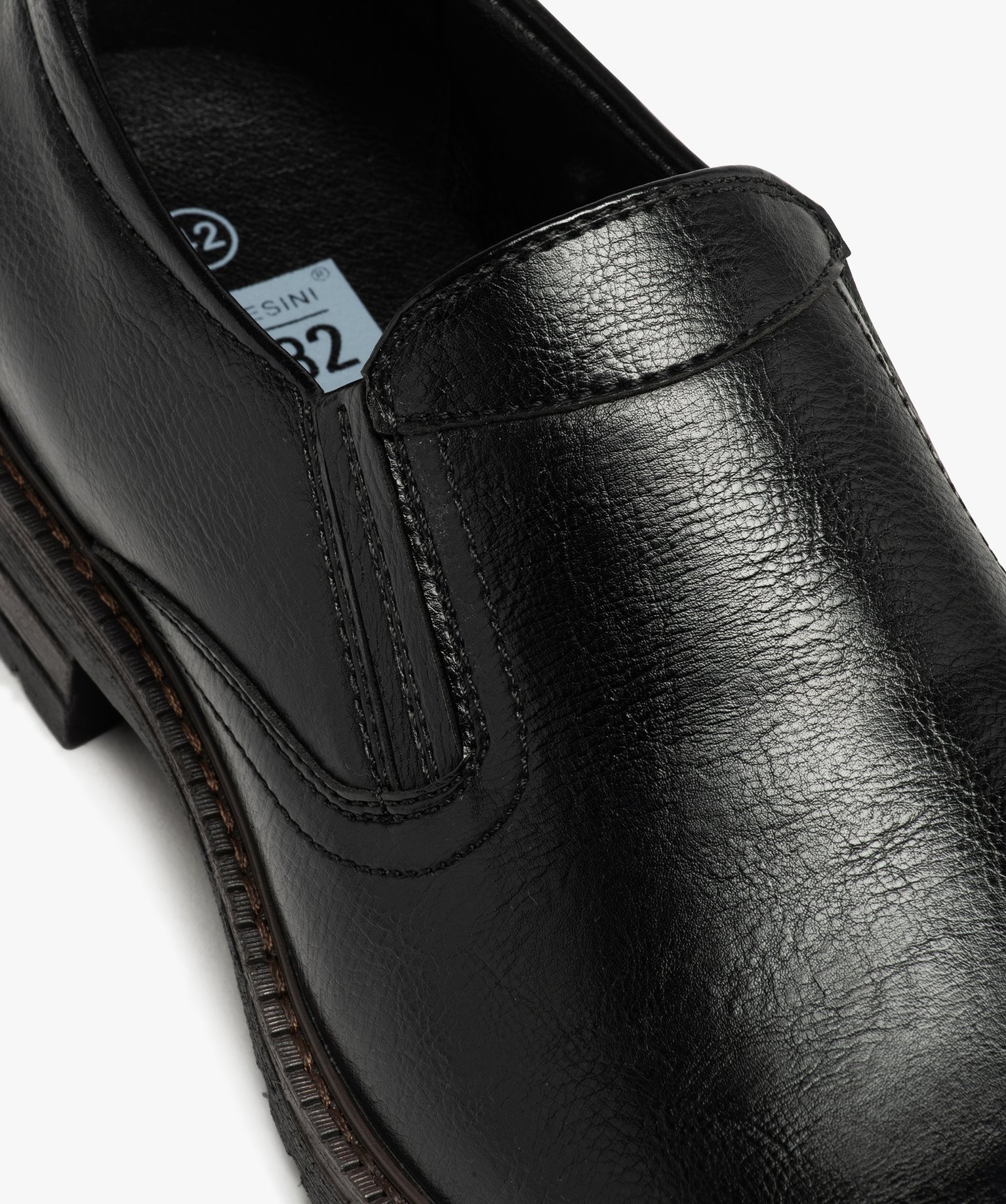 Derby confort avec élastiques latéraux homme noir | GEMO