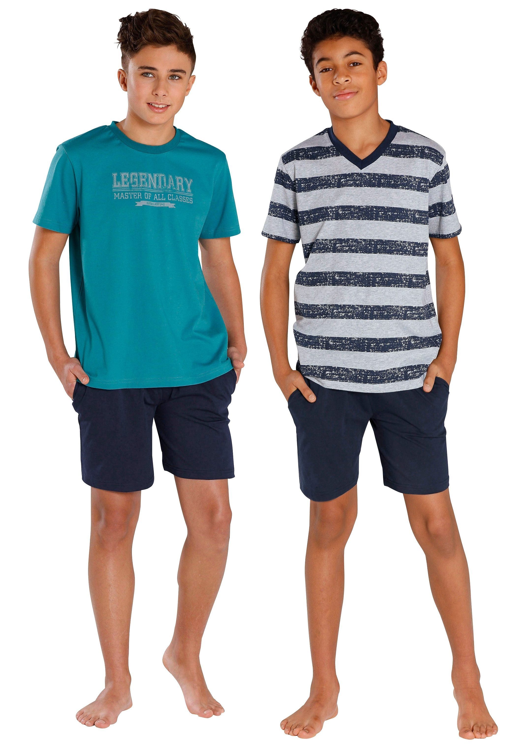 le jogger® Shorty (4 tlg., 2 Stück) mit unterschiedlichen Shirts