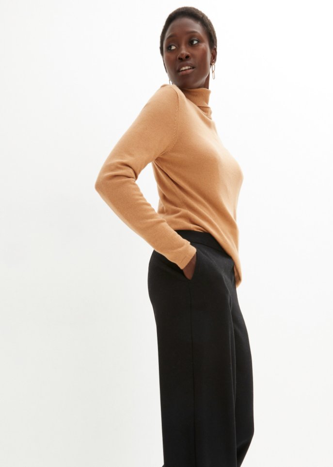 Marlenehose mit Wollanteil