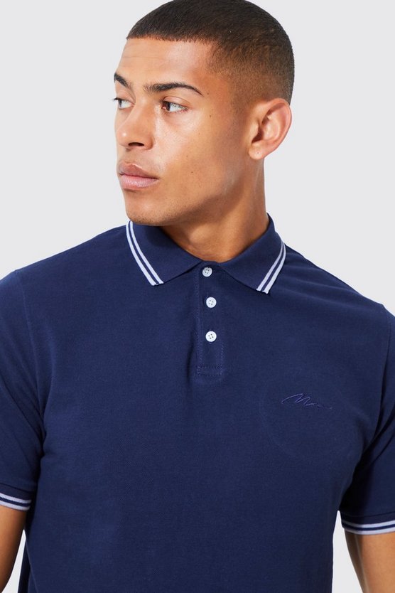 Slim-Fit Man Signature Pique Poloshirt