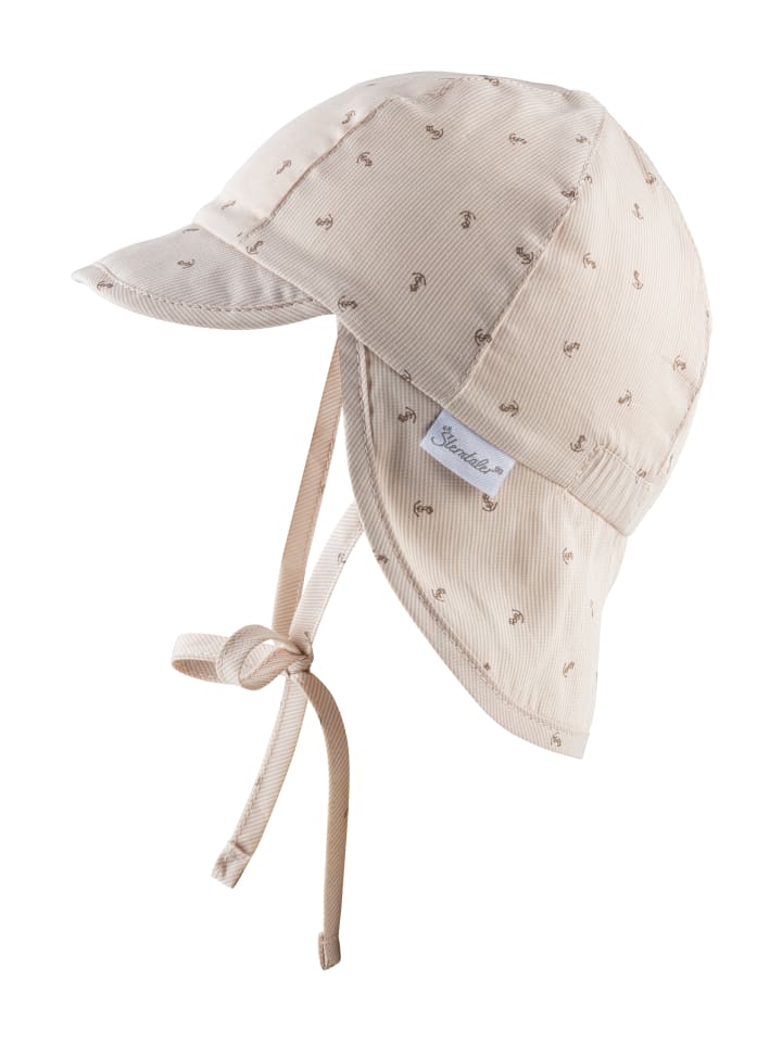 Sterntaler Schirmmütze mit Nackenschutz Anker in beige günstig kaufen