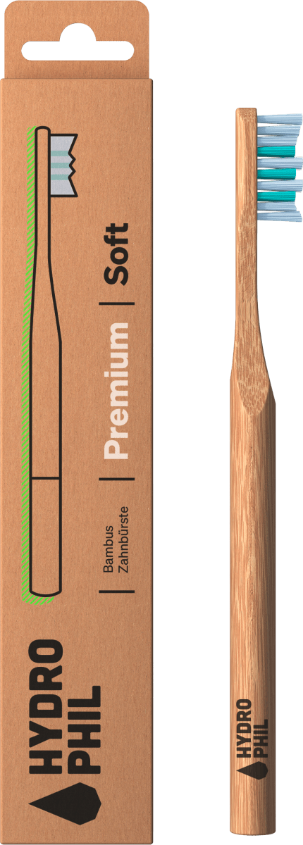 Zahnbürste Premium soft / natur & carribean sea, 1 St