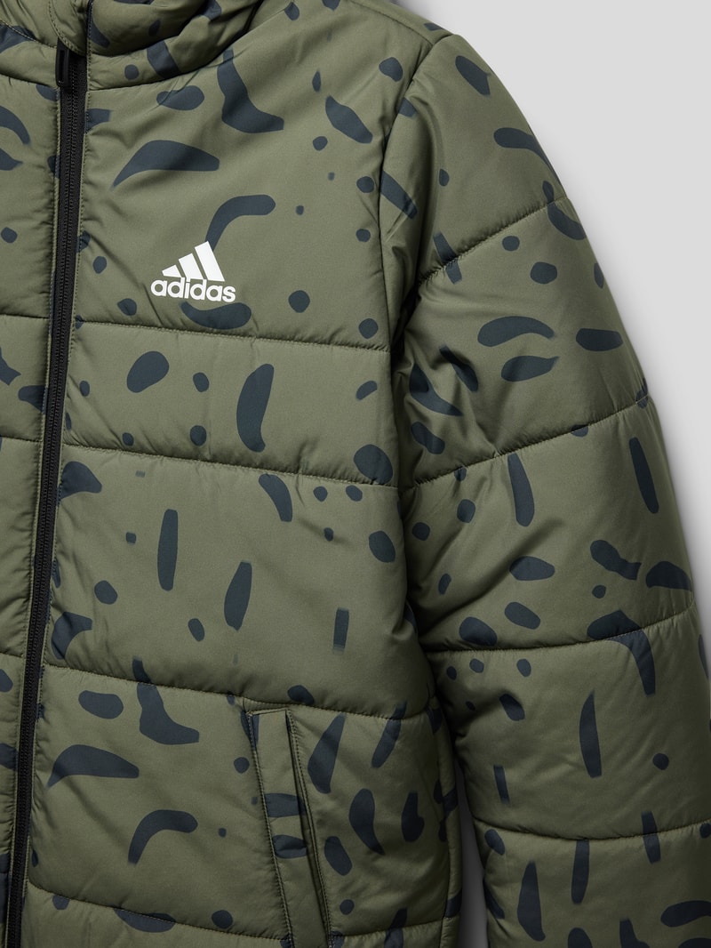 Steppjacke mit Wendefunktion in schwarz