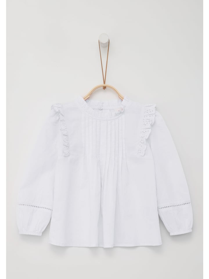 s.Oliver Bluse langarm in Weiß günstig kaufen