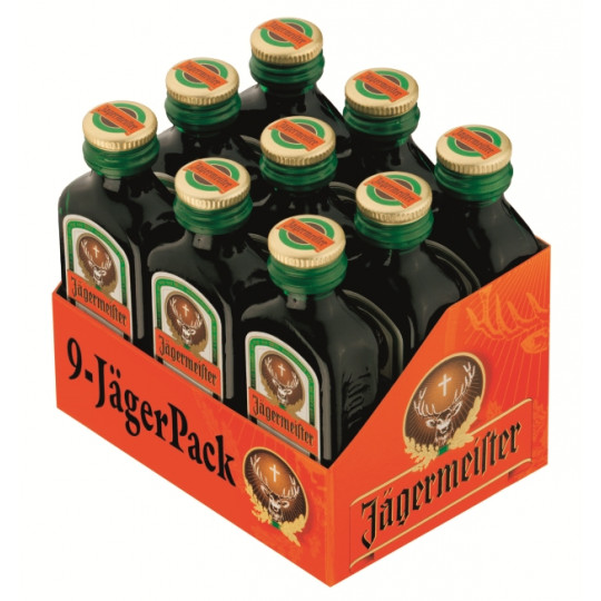 Jägermeister Kräuterlikör Partypackung 9ST 180ML