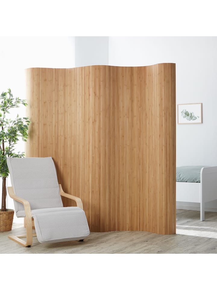 Homestyle4u Paravent Raumteiler in Braun 250x200 cm günstig kaufen onesize