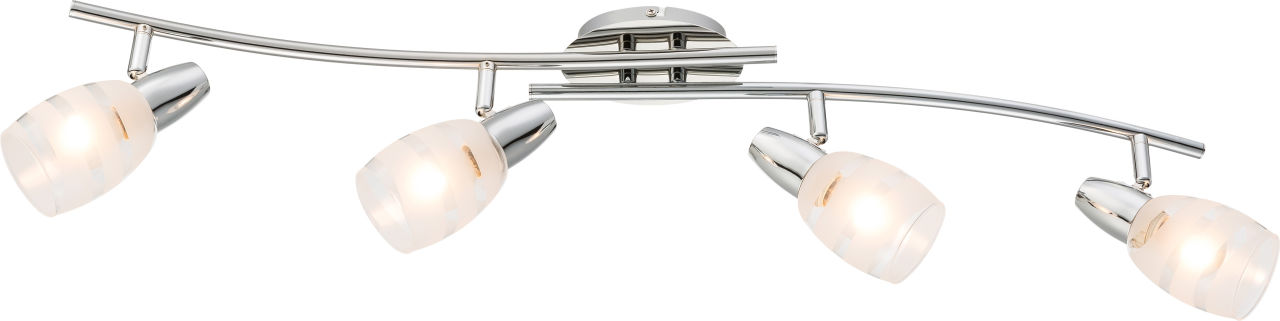 Globo Lighting - ROY - Strahler Metall verchromt, 4x E14