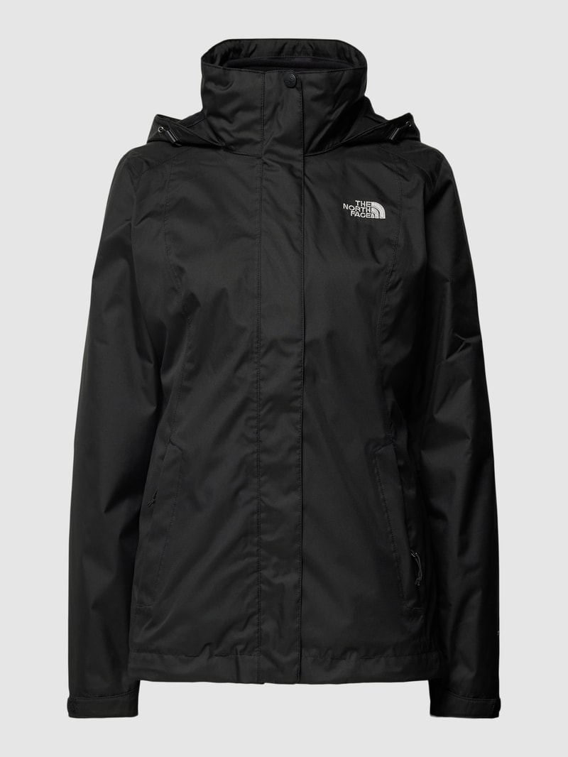 Jacke mit Label-Print Modell 'EVOLVE II' in schwarz