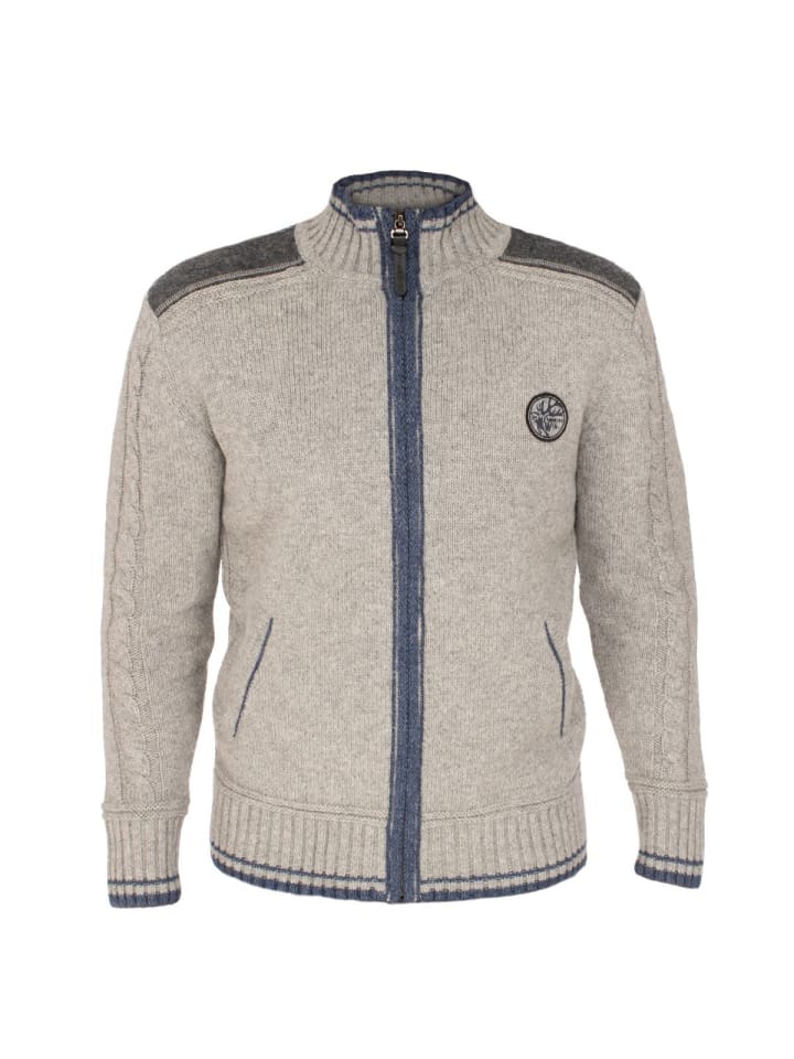 Spieth & Wensky Strickjacke BETZBACH in hellgrau günstig kaufen