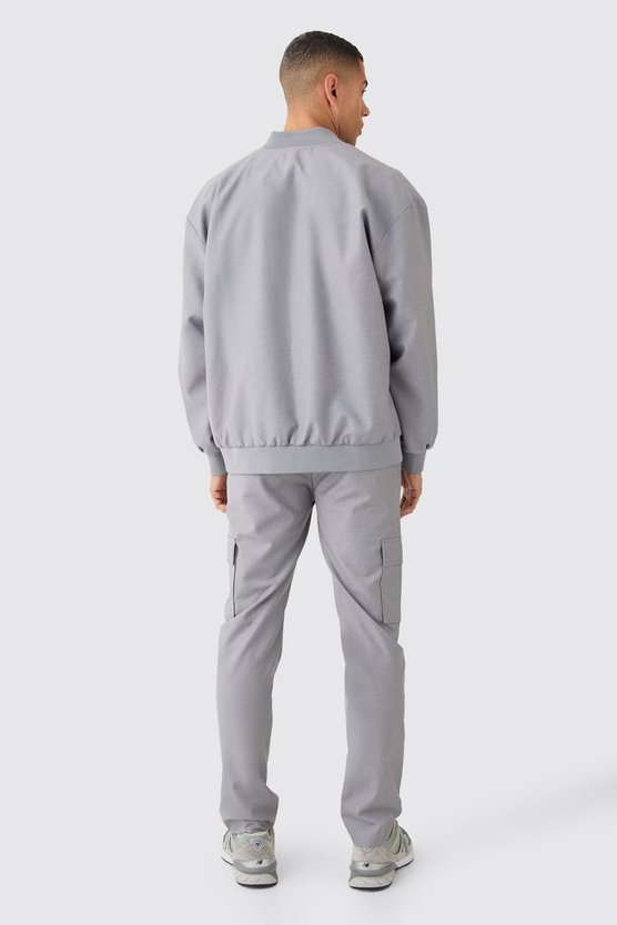 Oversize Bomberjacke mit Cargo-Taschen