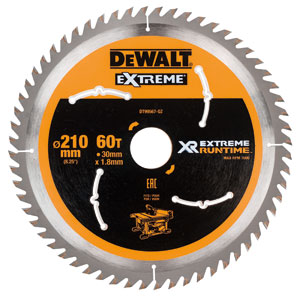 DeWalt DT99567-QZ XR körfűrészlap 210 x 30 mm 60 fogú tartozékokkal