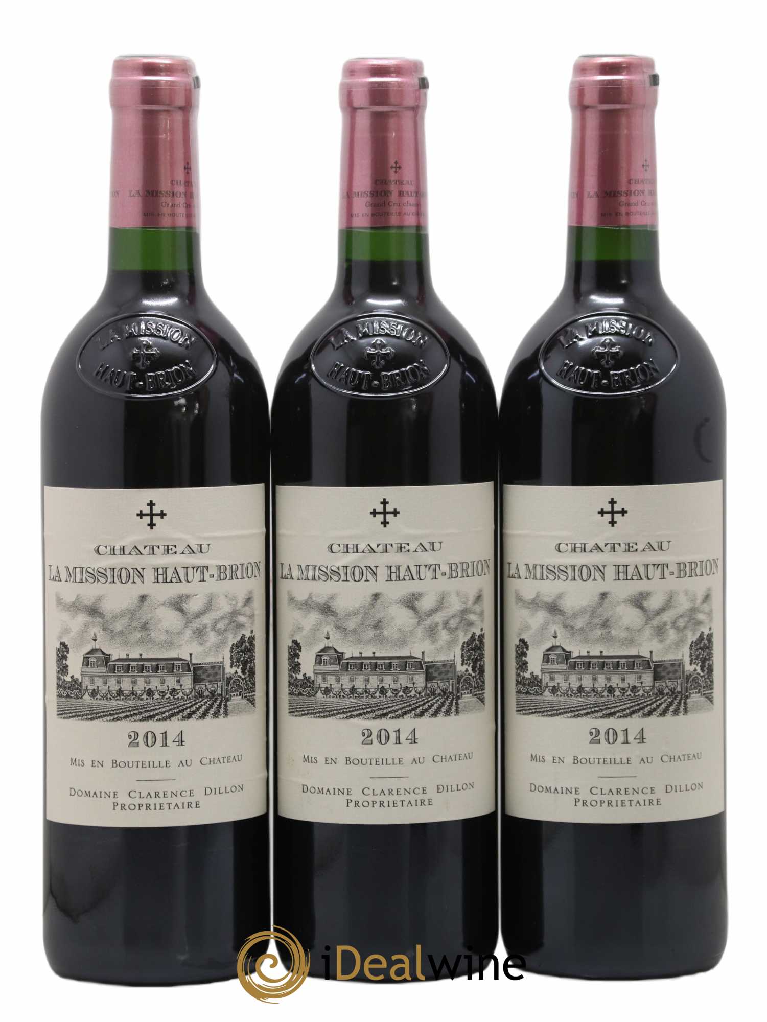 Château La Mission Haut-Brion Cru Classé de Graves  2014 - Lot de 3 Bouteilles