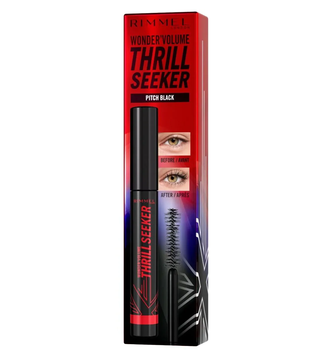 „Rimmel“ blakstienų tušas „Volume Thrill Seeker“, juodos spalvos