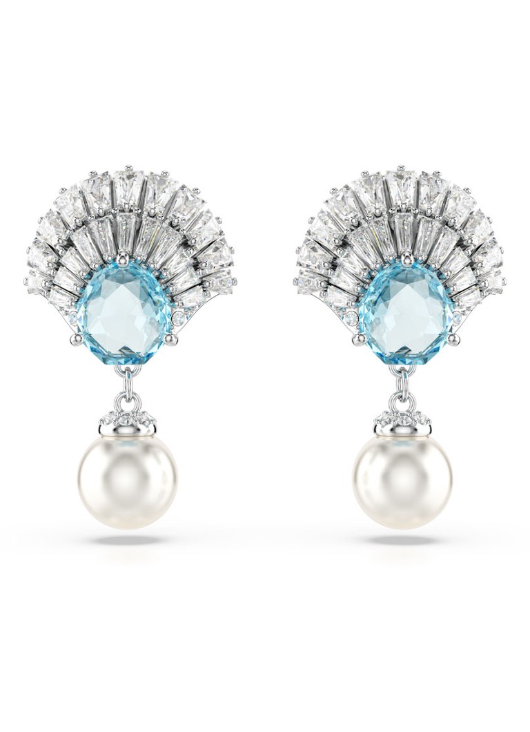 Swarovski Idyllia stud earrings with crystal