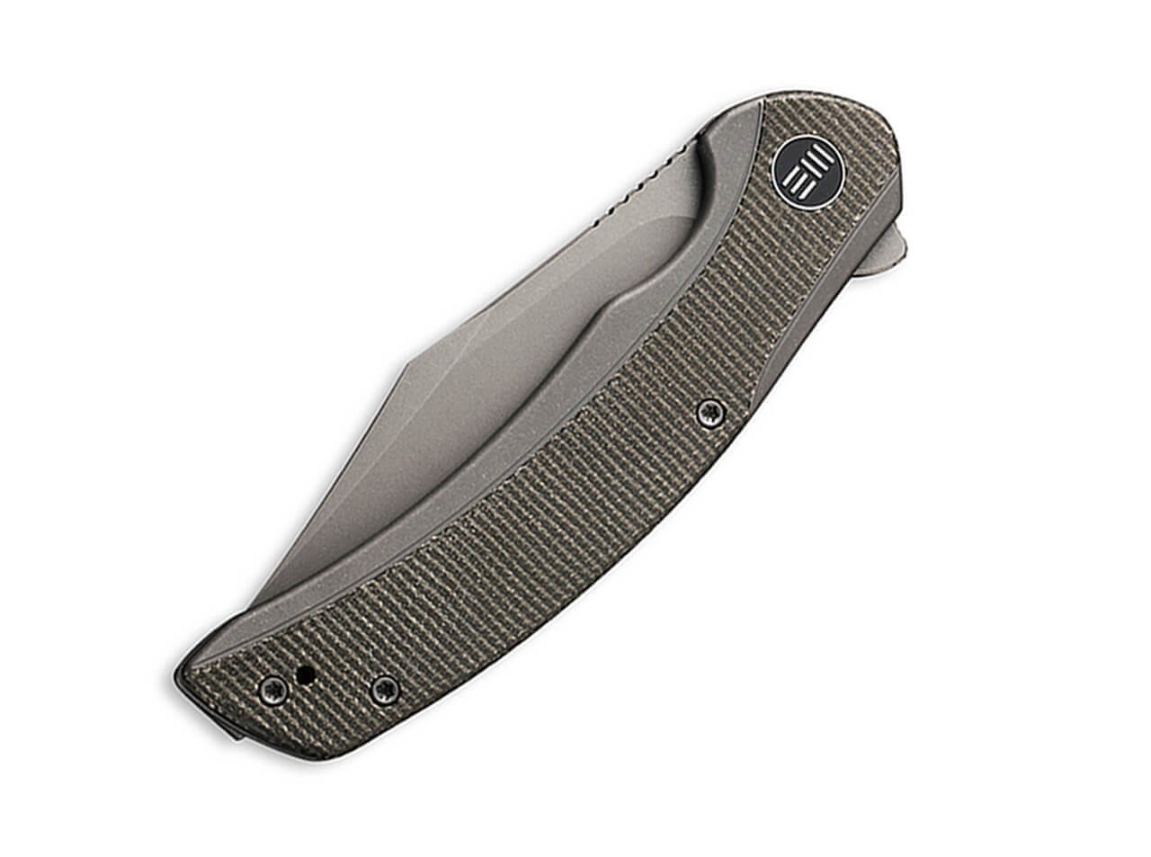Snick Titanium Micarta Green