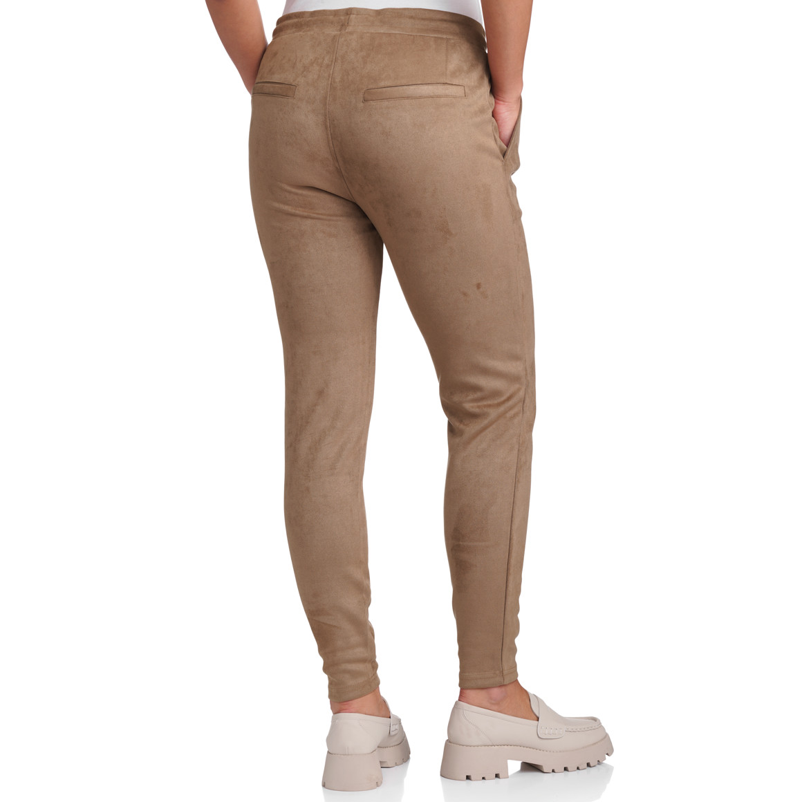 Damen Jogpants in Veloursoptik
