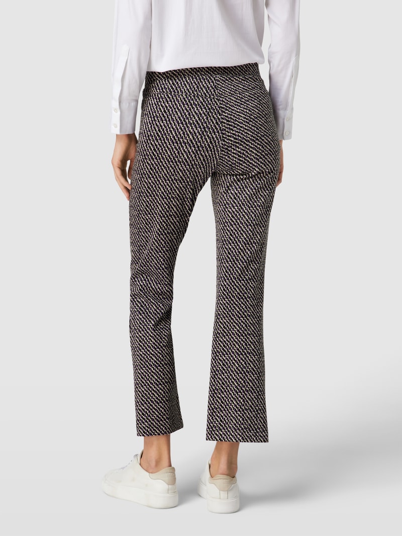 Verkürzte Hose mit Allover-Muster Modell 'Ranee' in lila