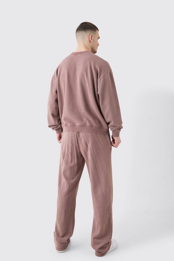 Tall kastiger Oversize Limited Sweatshirt-Trainingsanzug