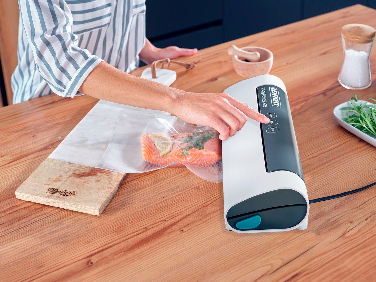 Leifheit Vakuumierer Vacu Power 100, mit 10 Gratis Beuteln