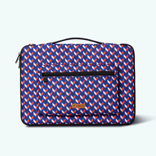 Bankenviertel 13-inch blue laptop sleeve