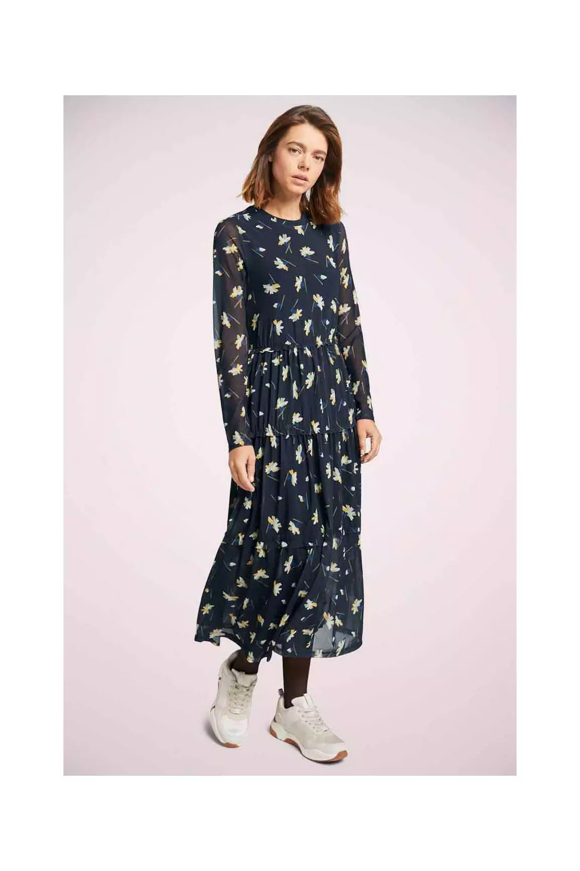 Tom Tailor Robes Longues Femme couleur bleu