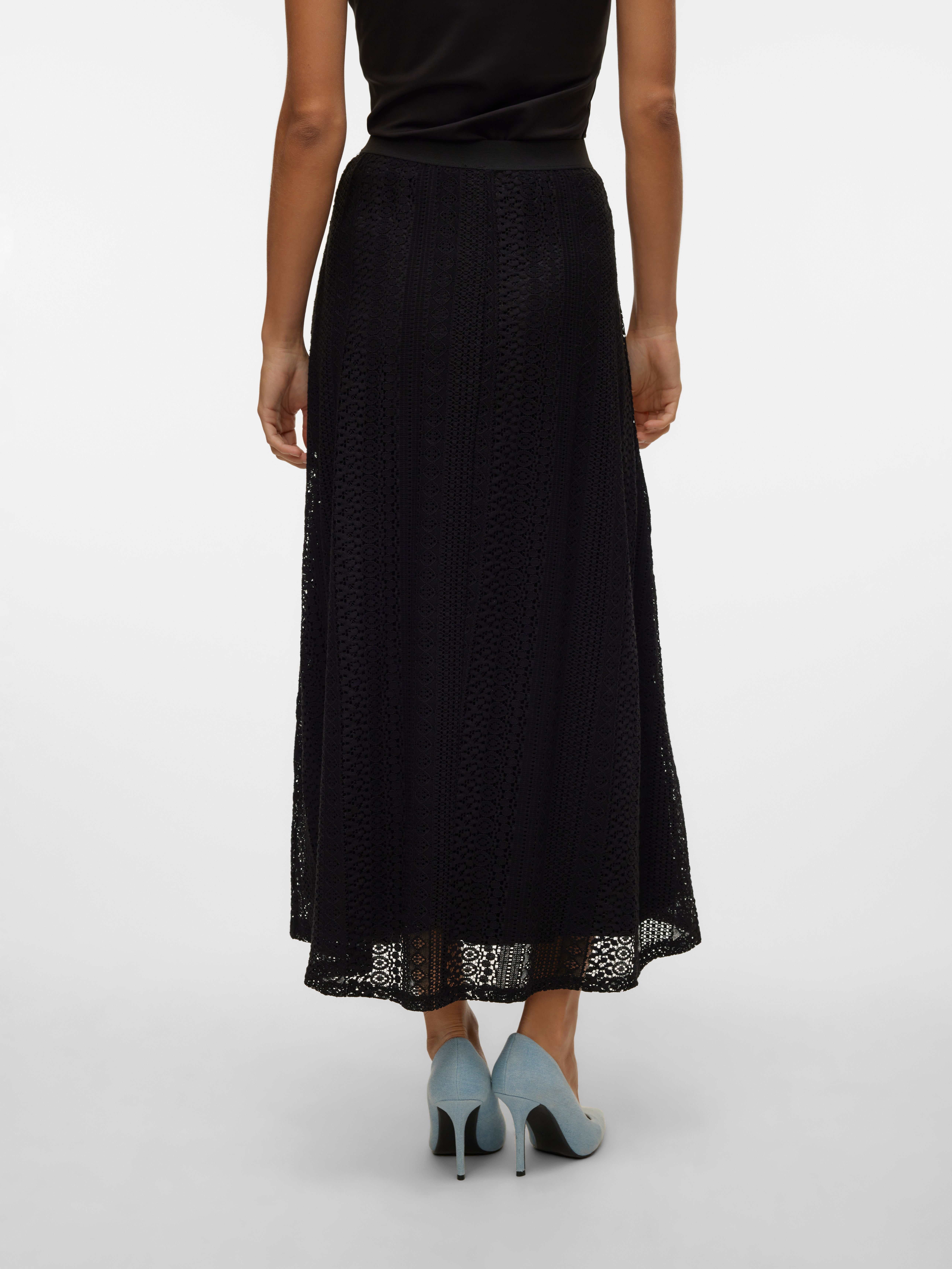 VMHONEY Hohe Taille Langer Rock