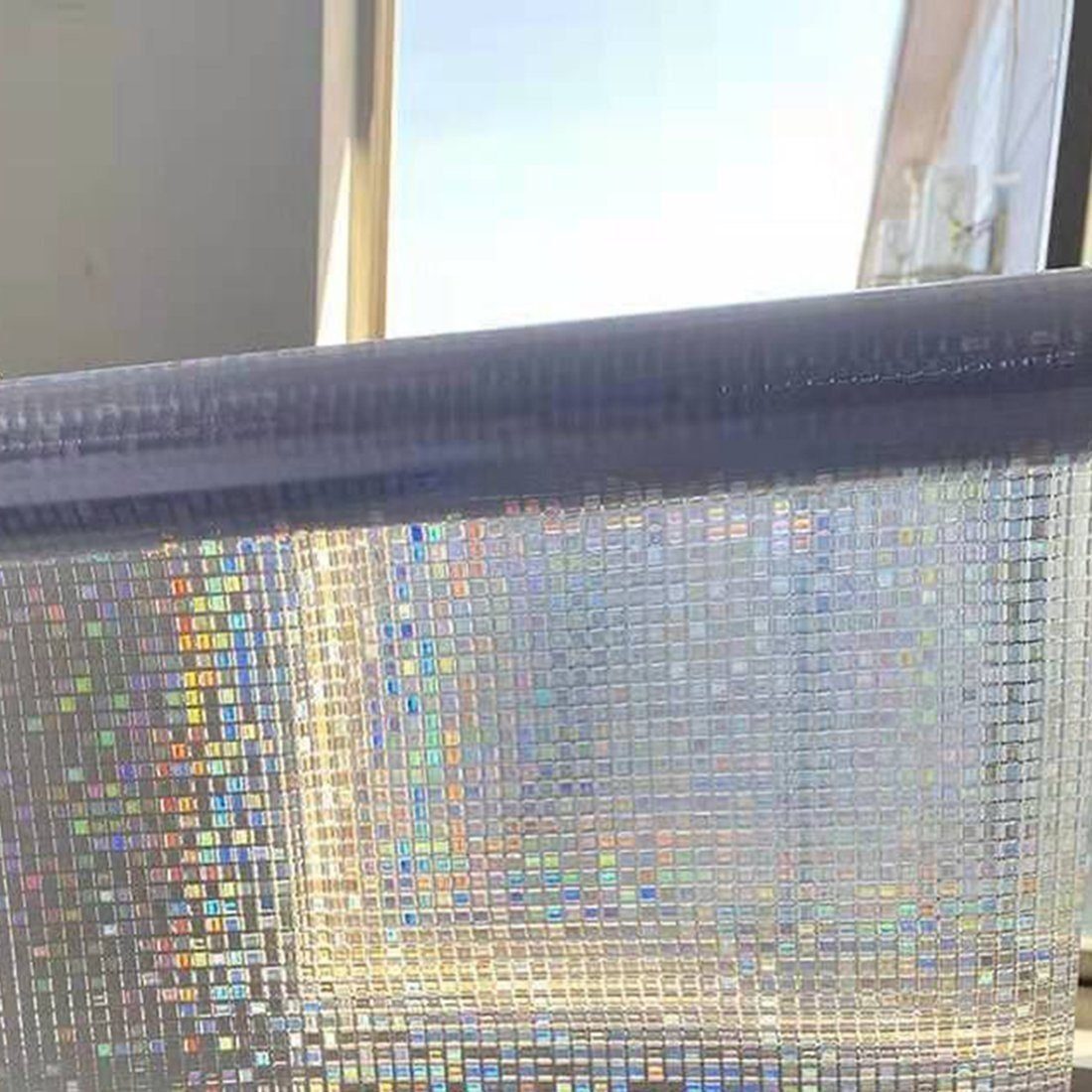 Fensterfolie Fensterfolie mit Mosaikmuster, Statische Haftung & Blickdicht, Welikera, UV-Schutz, zuschneidbar, 40*200cm