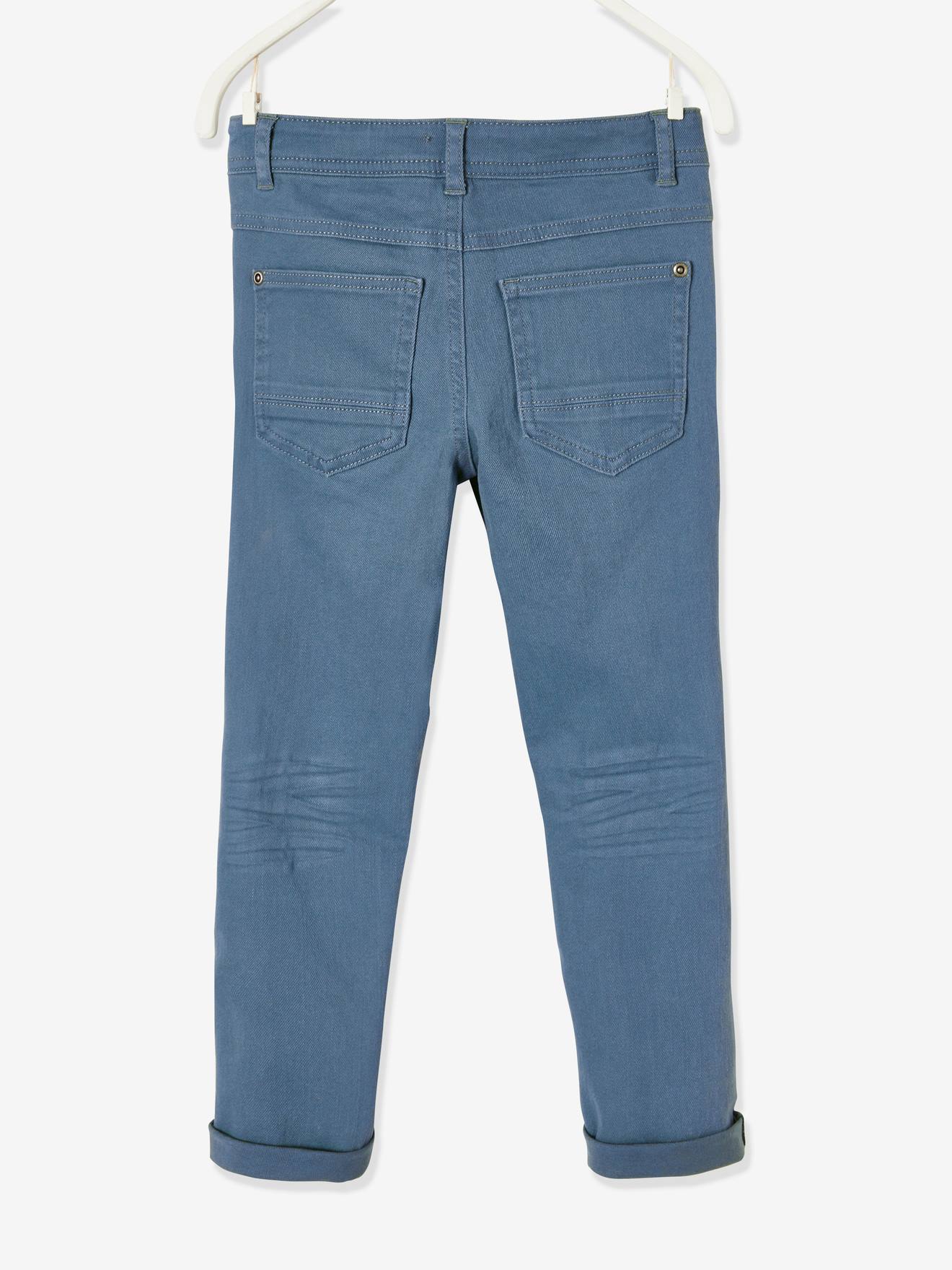 Pantalon slim MorphologiK tour de hanches LARGE garçon acajou