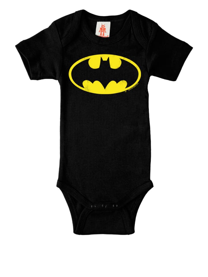 Logoshirt Baby-Body DC - BATMAN - Logo in schwarz günstig kaufen