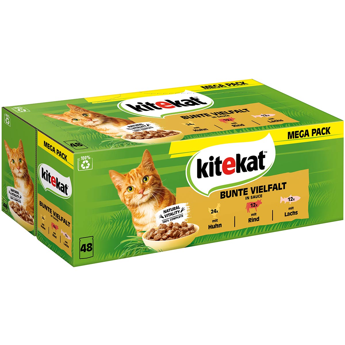 Kitekat Multipack Bunte Vielfalt in Sauce 48x85g bei ZooRoyal