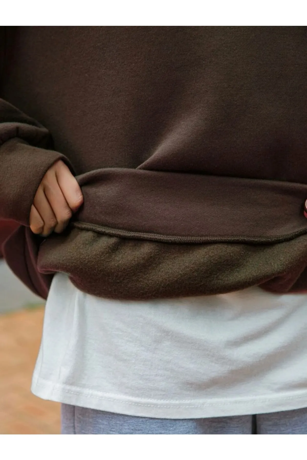 MOONBULL  Sweatshirt - Braun - Oversized