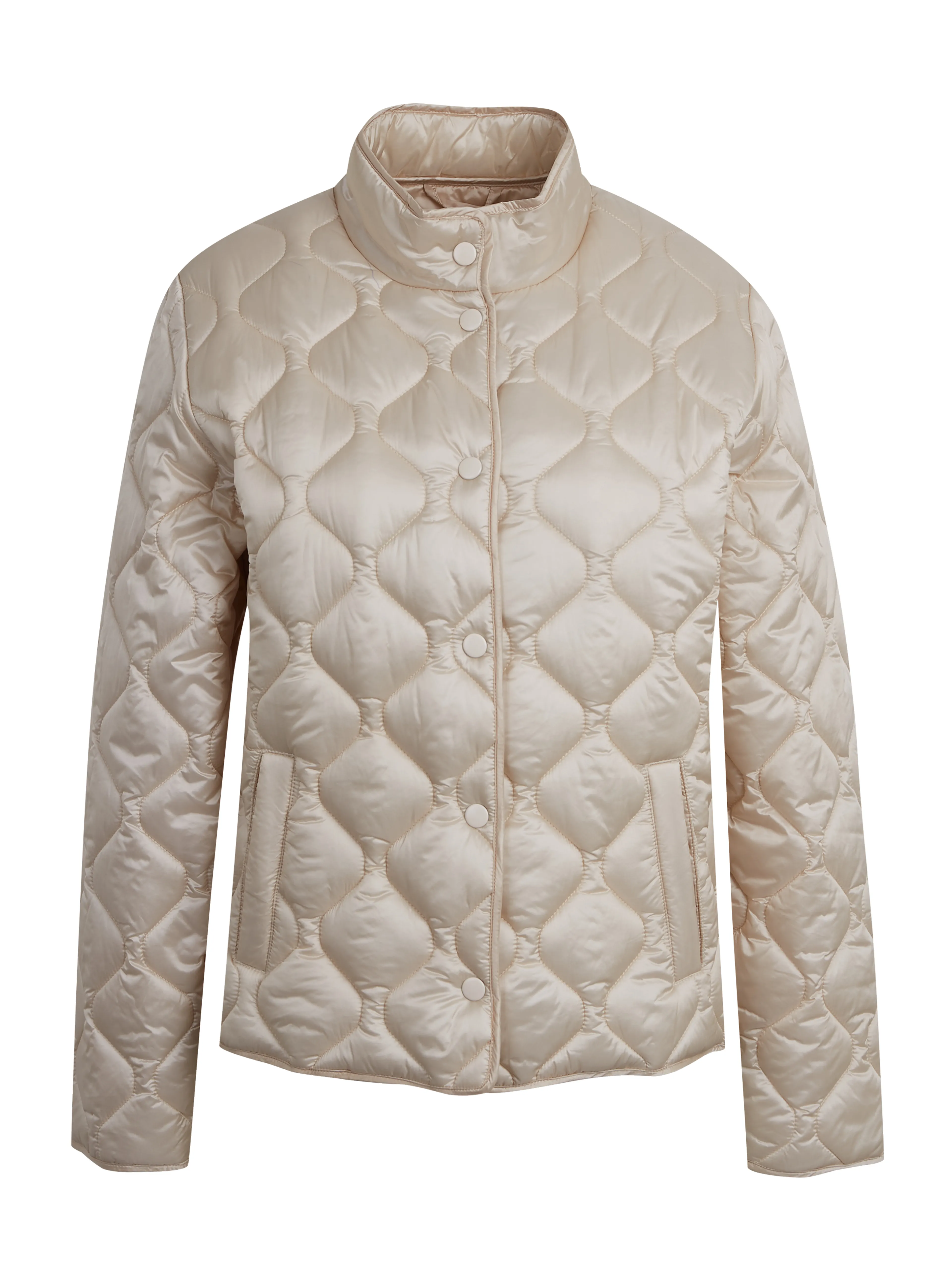 Leichte, cremefarbene Damen-Steppjacke ORSAY