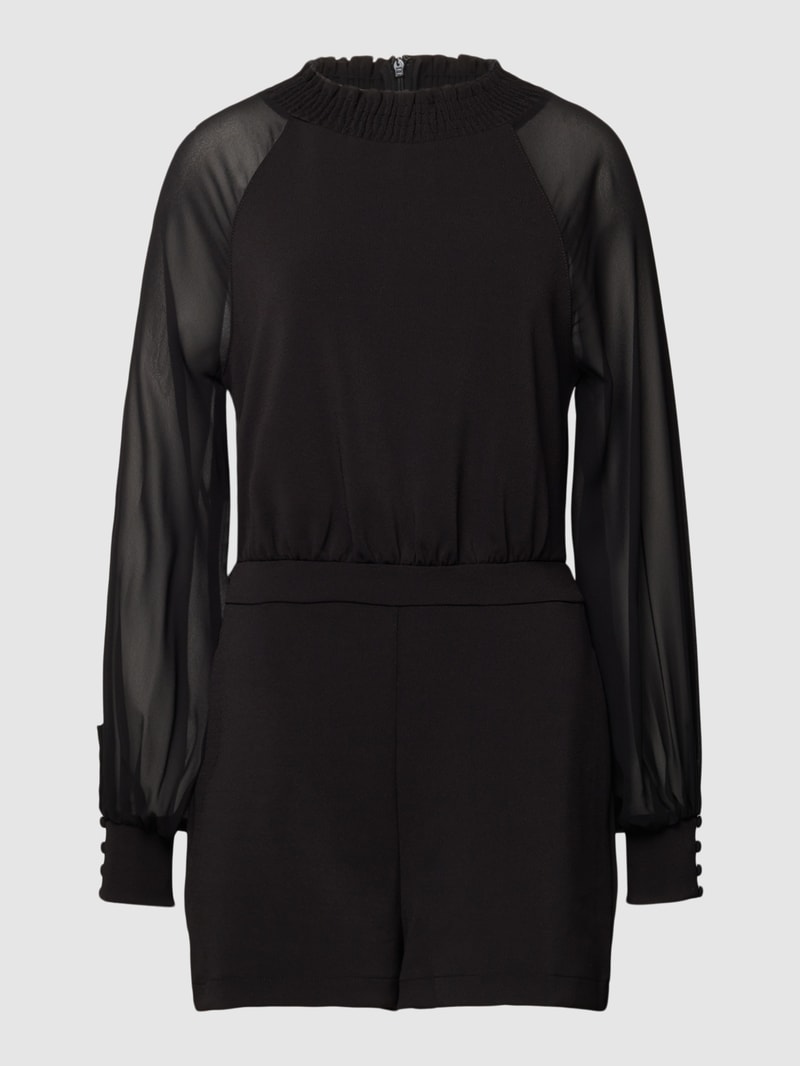 Jumpsuit mit Stehkragen Modell 'MYRNA' in schwarz
