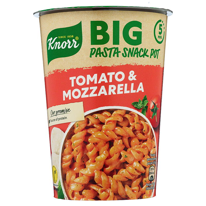 Knorr Tomat & mozzarella big snack pot 93 g Knorr
