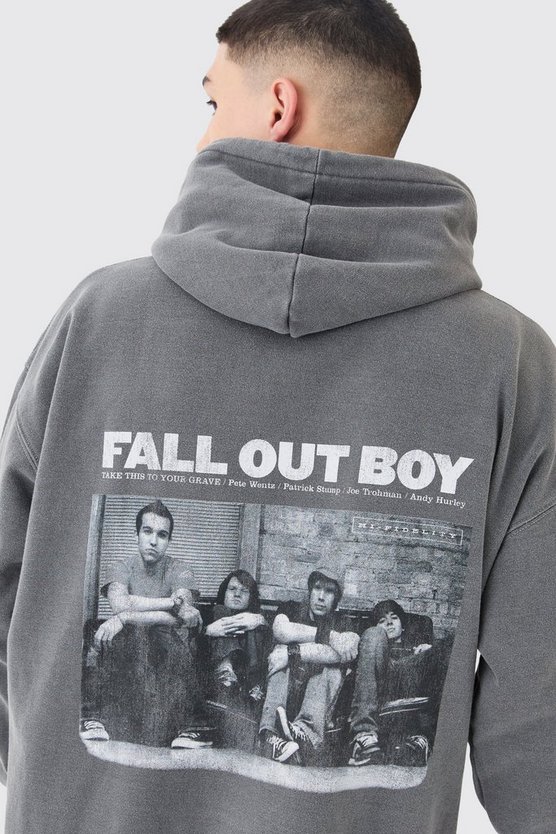 Oversize Hoodie mit Fall Out Boy Print