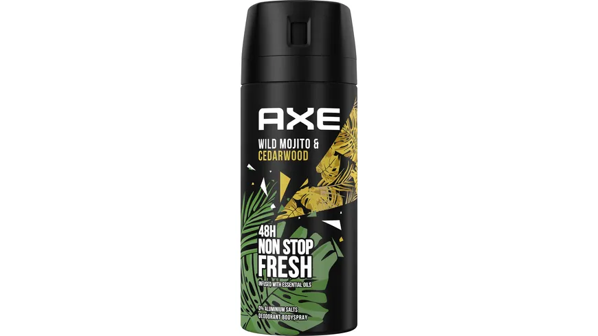 AXE Bodyspray Wild Green Mojito & Cedarwood ohne Aluminiumsalze 150ml 150 ml