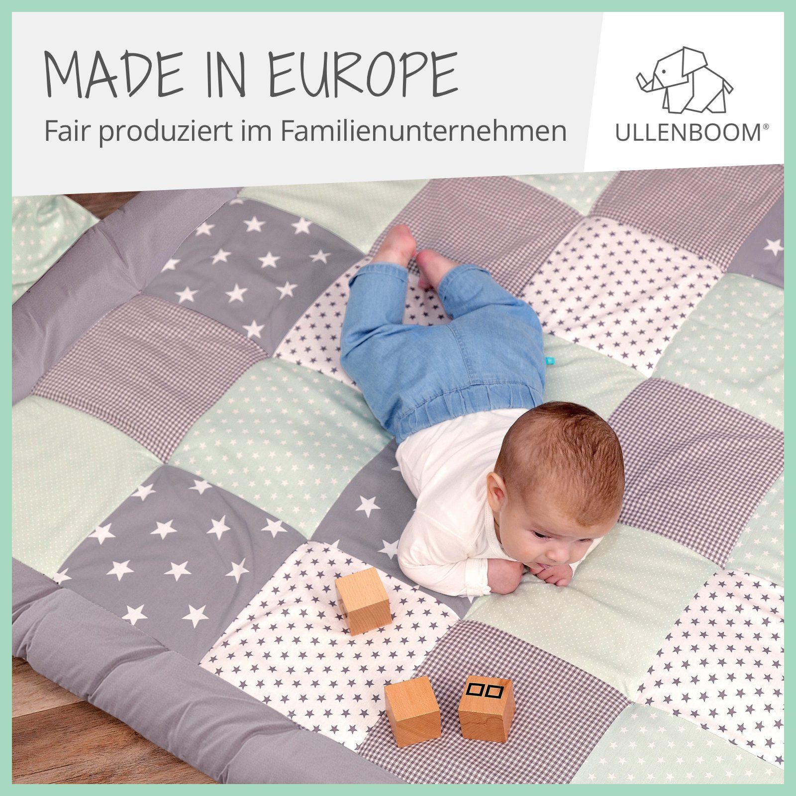 Krabbeldecke Baby Krabbeldecke 100x100 cm 